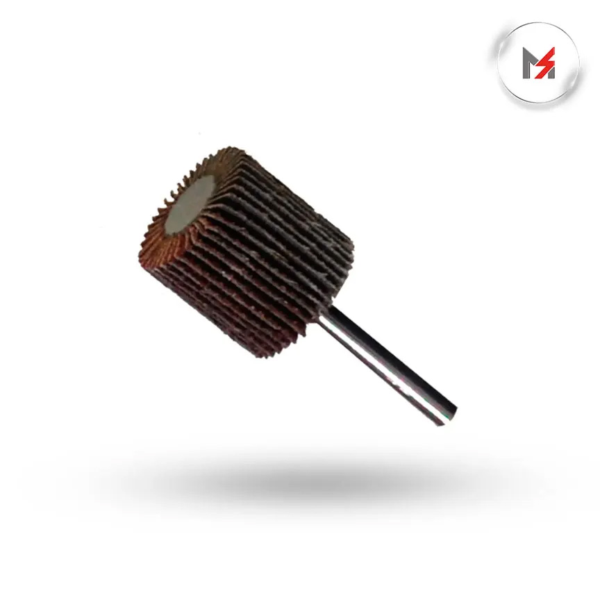 RUEDA FLAP CON VASTAGO DE 1/4 x 1 GRANO 40 AUSTROMEX AUSTROMEX 2610 - Mersol Sureste México