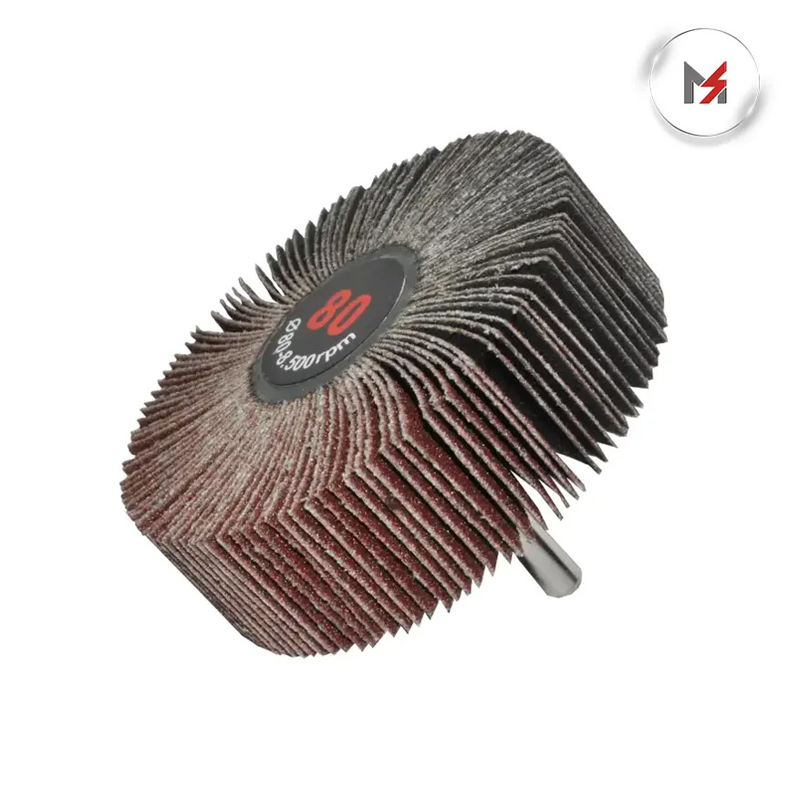 RUEDA FLAP C/VASTAGO METALICO 3inX1inX1/4in GRANO 80 AUSTROME AUSTROMEX 2621 - Mersol Sureste México
