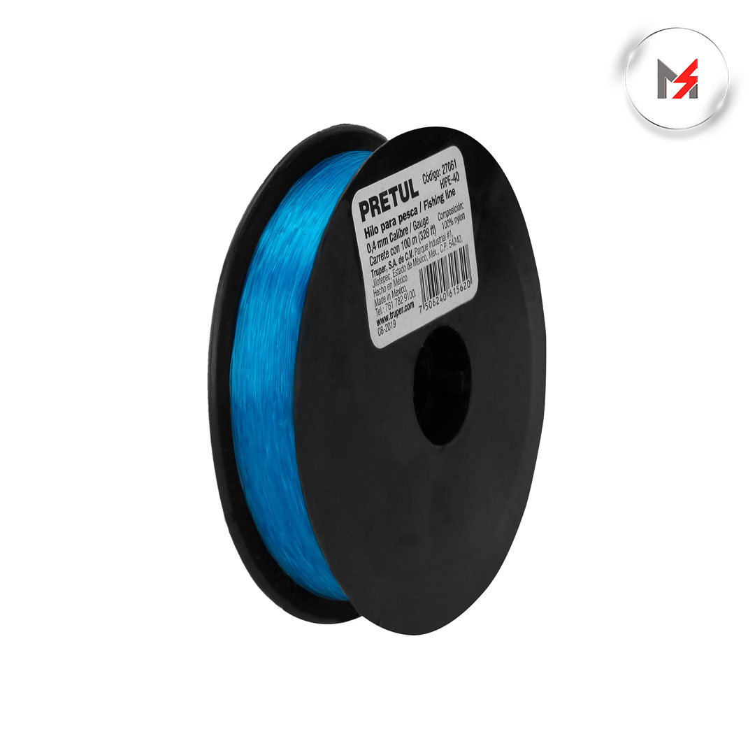 HILO PARA PESCA ROLLO 100 M CALIBRE 0.40 MM PRETUL TRUPER 27061 - Mersol Sureste México
