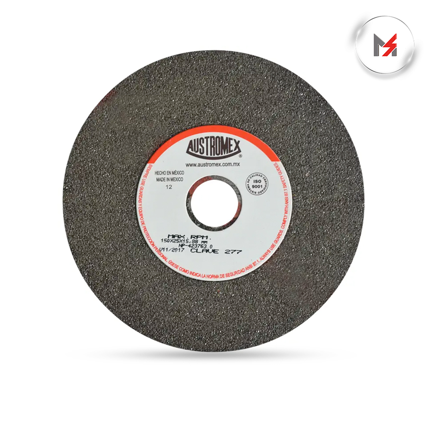 RUEDA ABRASIVA TIPO 1 PARA METAL 6 x 1 x 5/8 MOD. 277 AUSTROMEX 277 - Mersol Sureste México