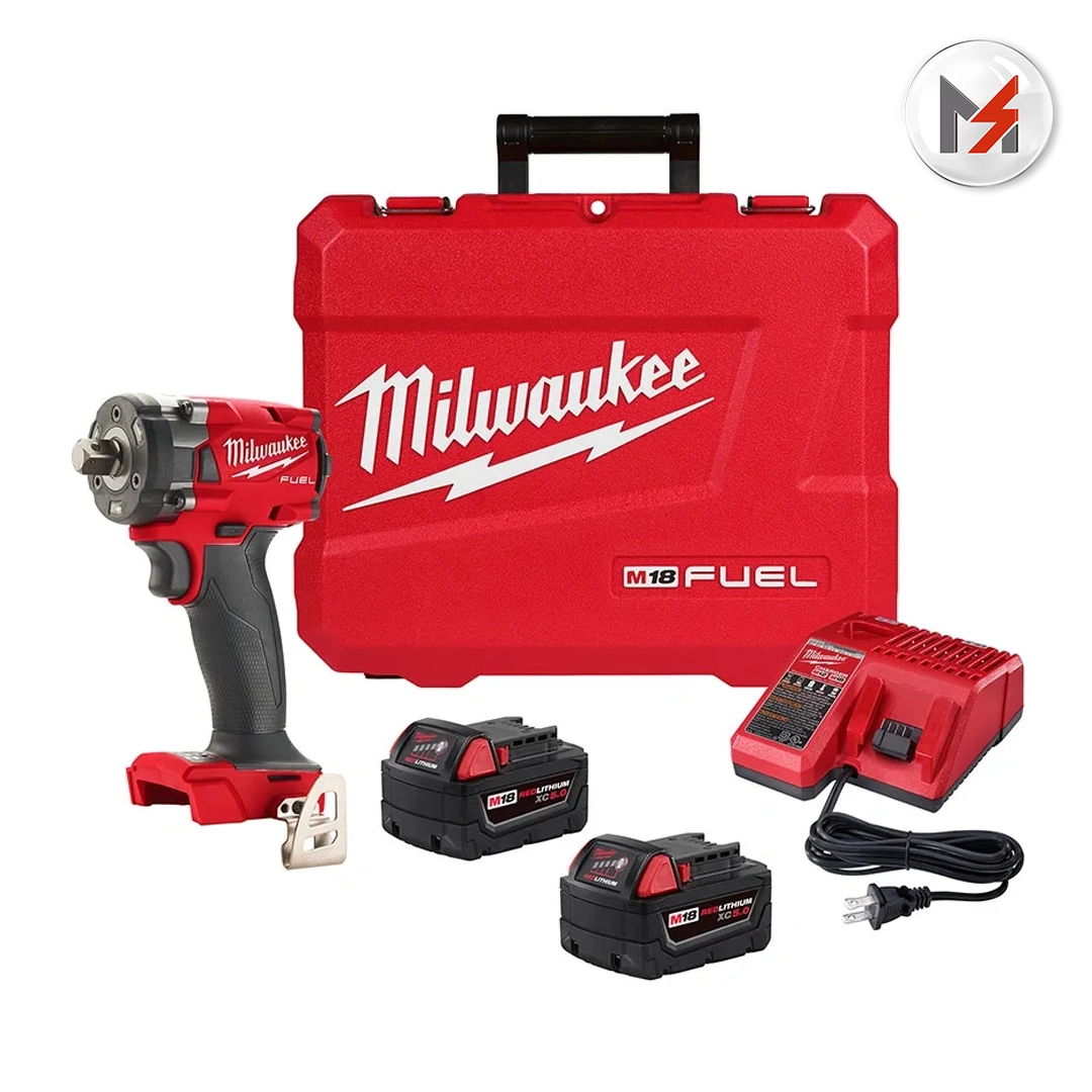 LLAVE DE IMPACTO DE ALTO PAR M18 FUEL 1/2" CON KIT DE RETENCION DE PASADOR MILWAUKEE