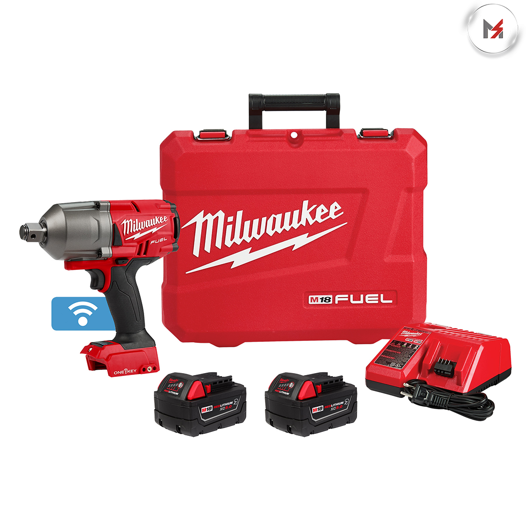 LLAVE DE IMPACTO ALTO TORQUE 3/4" M18 BRUSHLESS FUEL ONE-KEY 2 BAT XC 5 AMP/CARG Y ESTUCHE MILWAUKEE MILWAUKEE 286422R - Mersol Sureste México