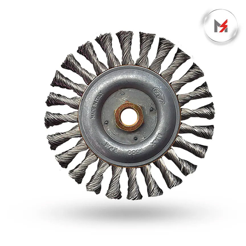CEPILLO CIRCULAR ALAM. TRENZADO INOX. 6 x 0.02 x 5/8-11H KRE AUSTROMEX 2866 - Mersol Sureste México