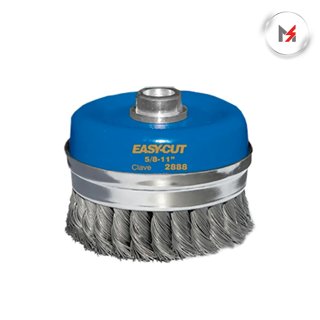 CEPILLO COPA ALAM. TRENZADO 4-3/4 x 0.020 x 5/8-11H EASYCUT AUSTROMEX 2888 - Mersol Sureste México