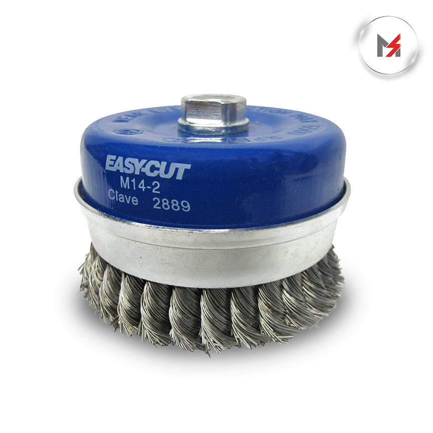CEPILLO COPA ALAM. TRENZADO 4-3/4 x 0.020 x M14-2 EASYCUT A AUSTROMEX 2889 - Mersol Sureste México