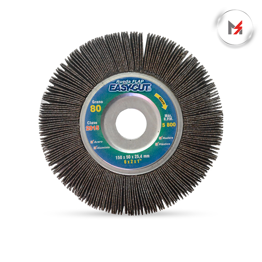 RUEDA FLAP CENTRO METALICO 6 x 2 x 1 MOD. 2915 AUSTROMEX 2915 - Mersol Sureste México