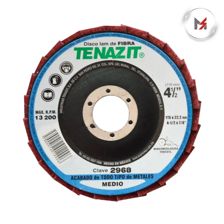 DISCO LAMINADO MARRON 4-1/2X7/8 GRANO MEDIANO TENAZIT AUSTROMEX 2968 - Mersol Sureste México
