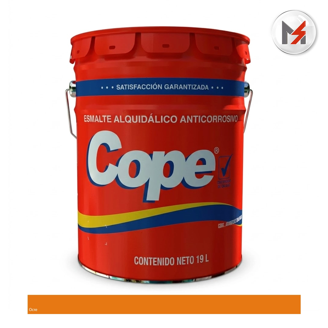 ESMALTE COPE BRILLANTE OCRE 19LTS OSEL OSEL 3023-Q - Mersol Sureste México