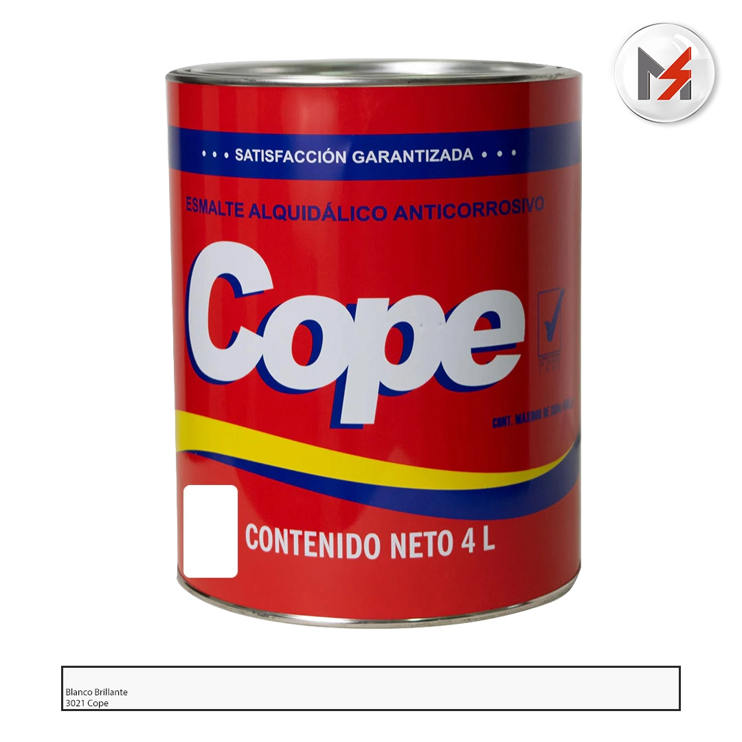 ESMALTE BRILLANTE SECADO RAPIDO BLANCO OSEL COPE GALON OSEL 3121-G - Mersol Sureste México