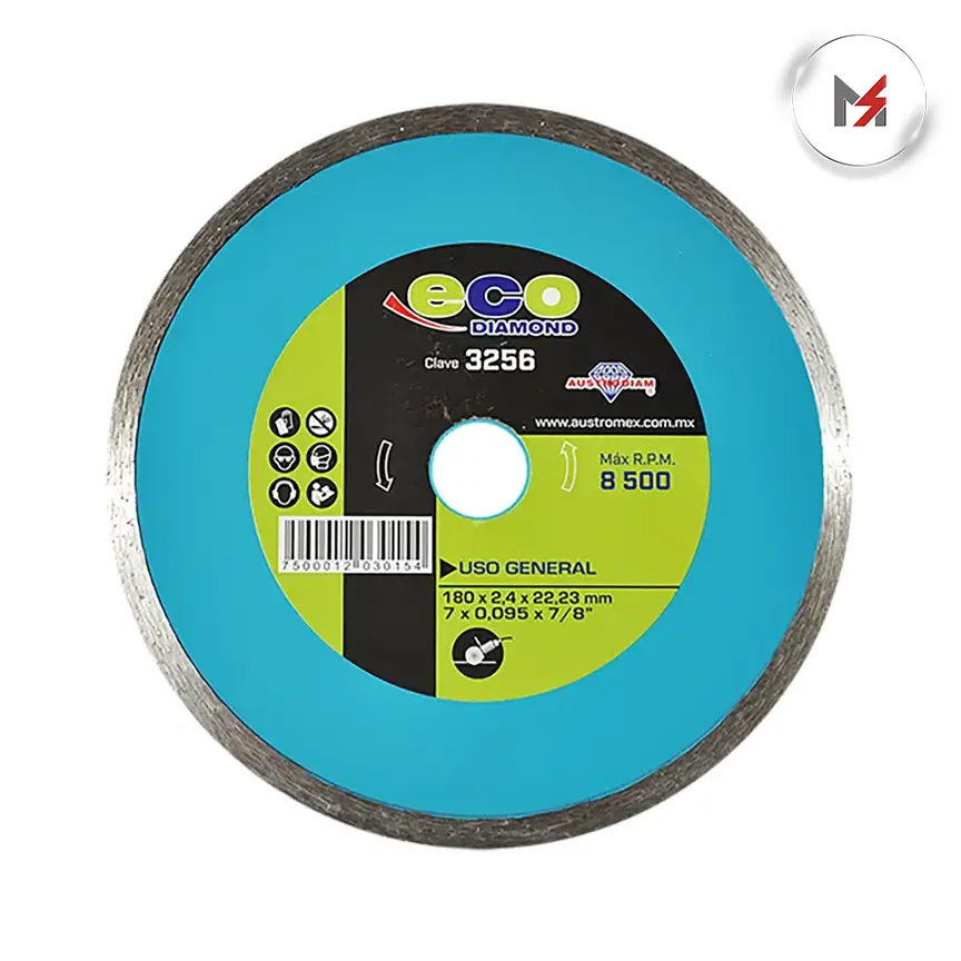 DISCO DIAMANTE RIN CONTINUO/ECO DIAMOND 7in GRAL Y MARMOL