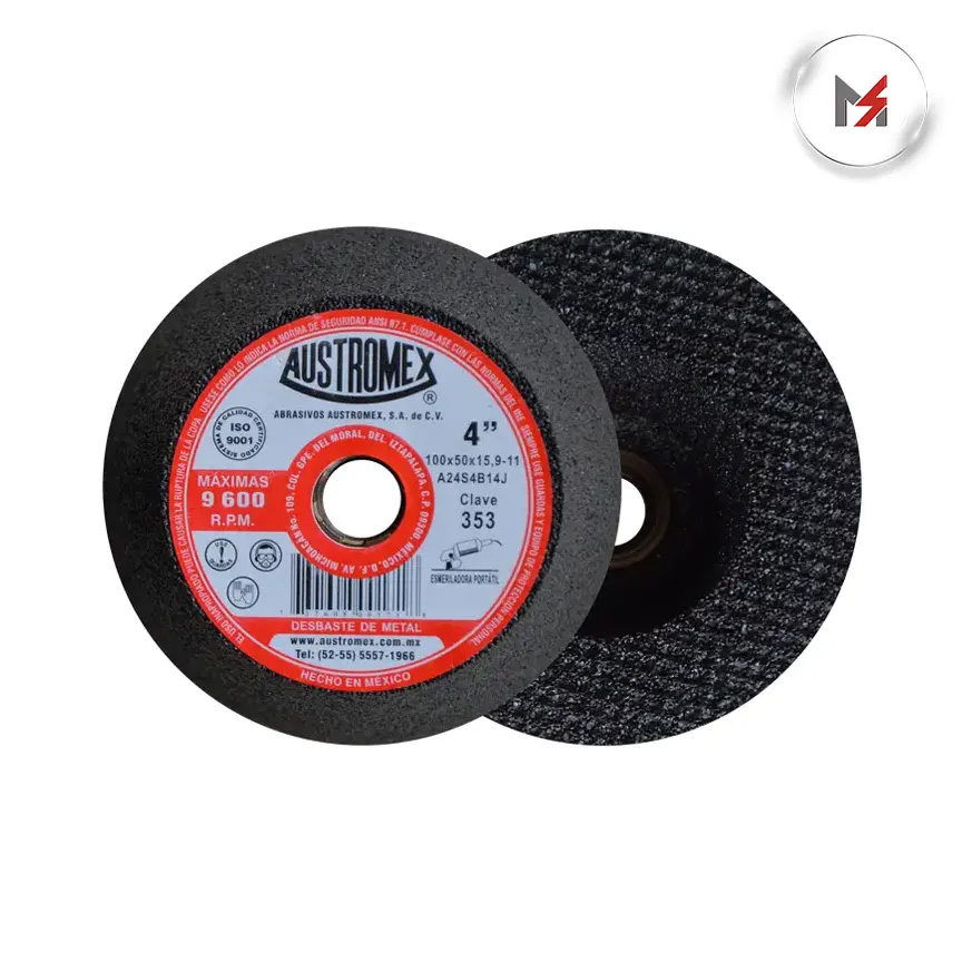 COPA PARA DESBASTE DE METAL 4X2X5/8-11 AUSTROMEX AUSTROMEX 353 - Mersol Sureste México