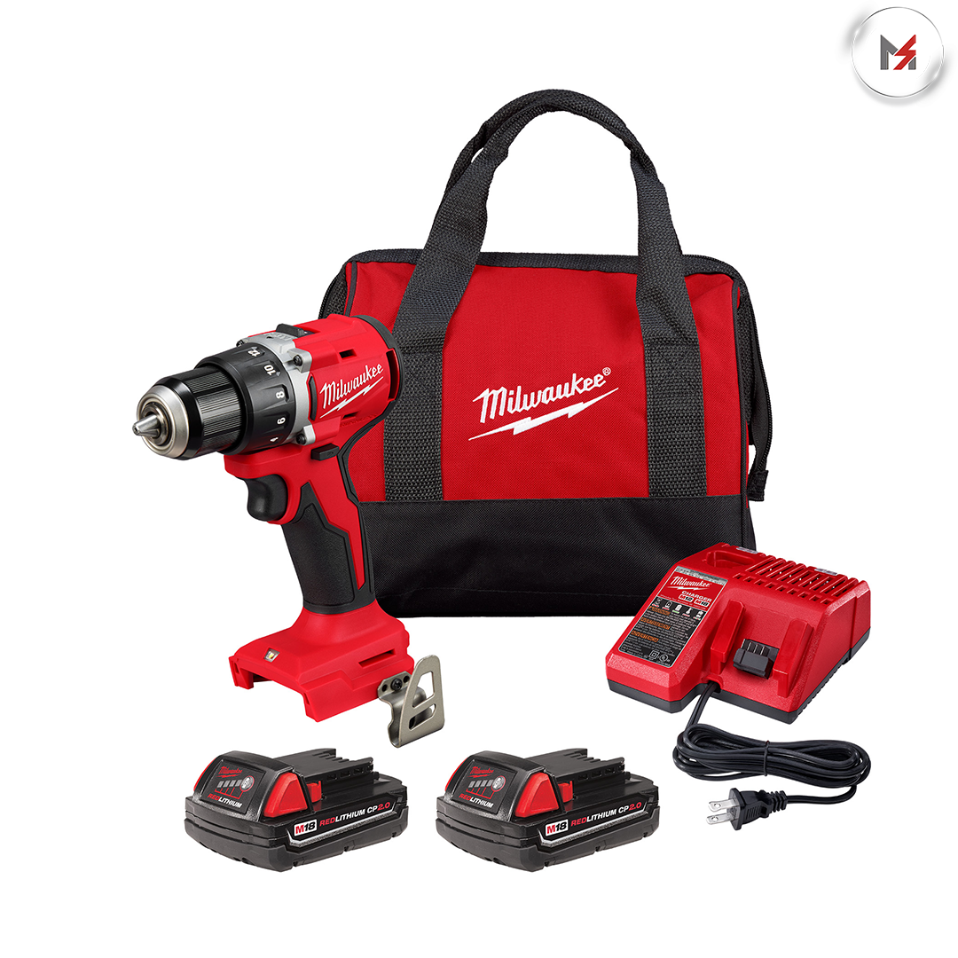 TALADRO INALAMBRICO 1/2"" M18 BRUSLESS 18V C/1 BATE CP 2AMP/ CARGADOR7 ESTUCHE MILWAUKEE MILWAUKEE 360122CT - Mersol Sureste México