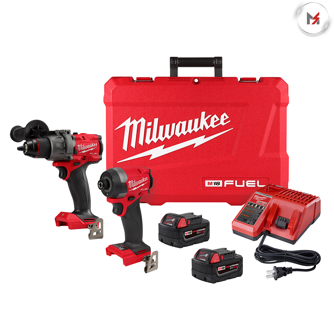 ROTOMARTILLO 1/2" Y LLAVE DE IMPACTO HEX 1/4" INALAMBRICO M18 18V C/2 BAT 5AMP/1 CARGADOR Y ESTUCHE