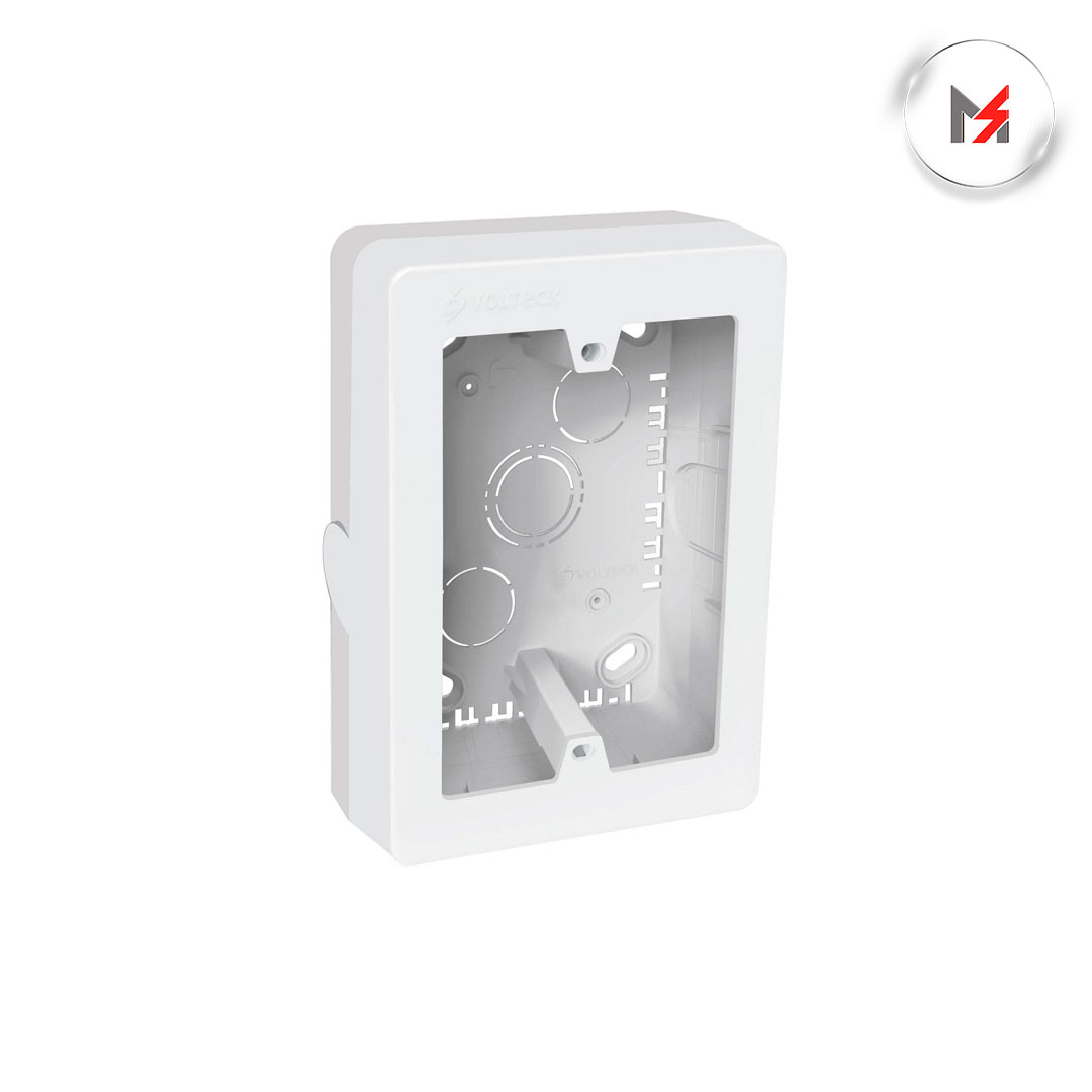 CAJA DE CONTACTOS PARA CANALETA 3inX5in BLANCA VOLTECK TRUPER 40141 - Mersol Sureste México