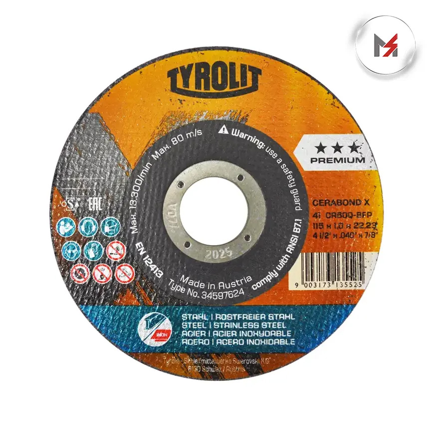 DISCO CORTE 2 EN 1 ACERO AL CARBON-ACERO INOX 4 1/2 x 3/64 x AUSTROMEX 4250 - Mersol Sureste México