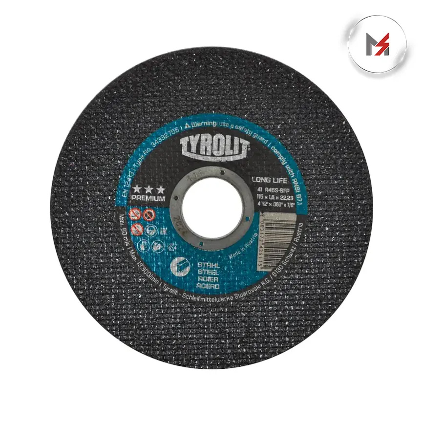 DISCO CORTE ACERO AL CARBON 4-1/2 x 0.06 x 7/8 TYROLIT AUSTR