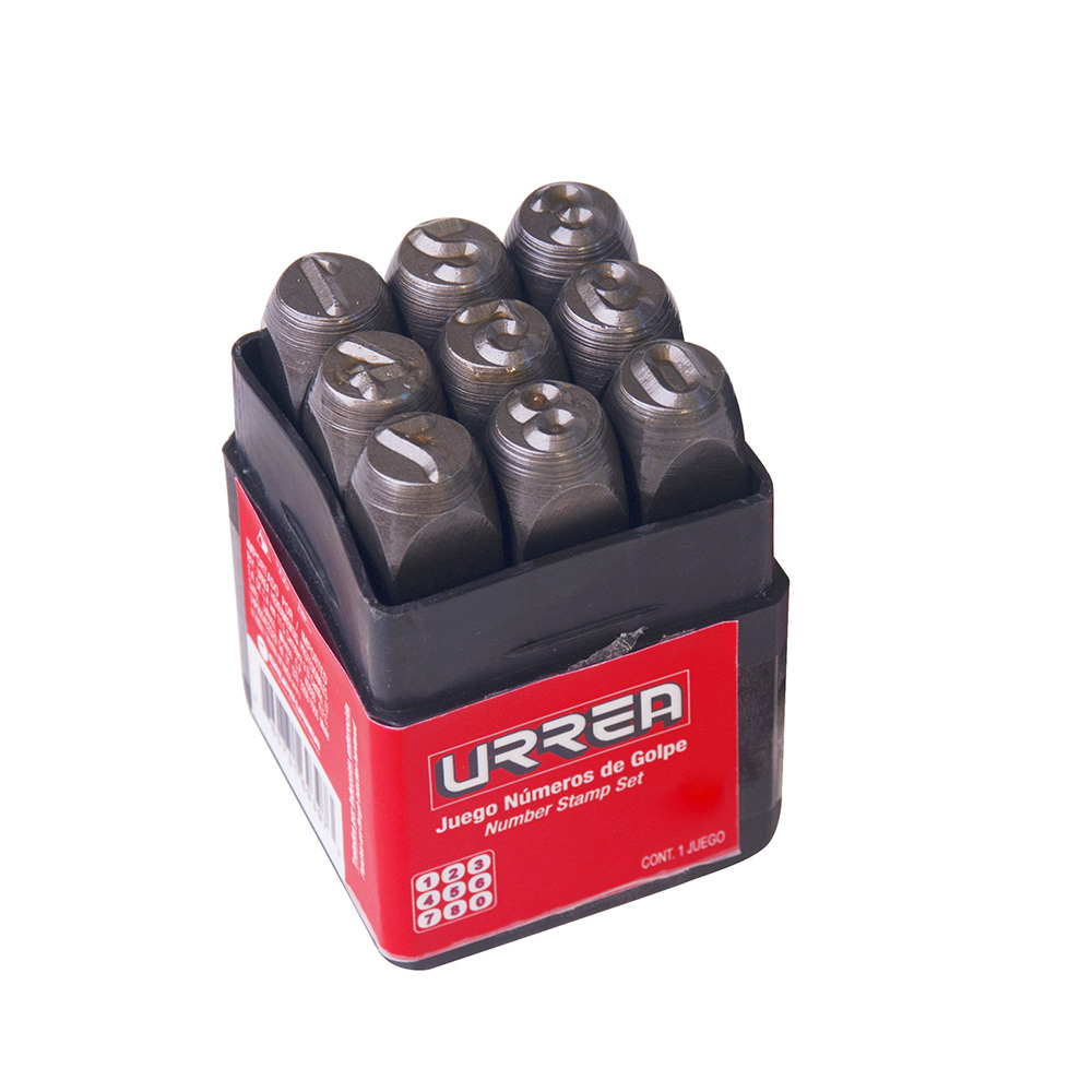 JGO. NUMEROS DE GOLPE 10 MM 3/8in URREA URREA 42N10 - Mersol Sureste México