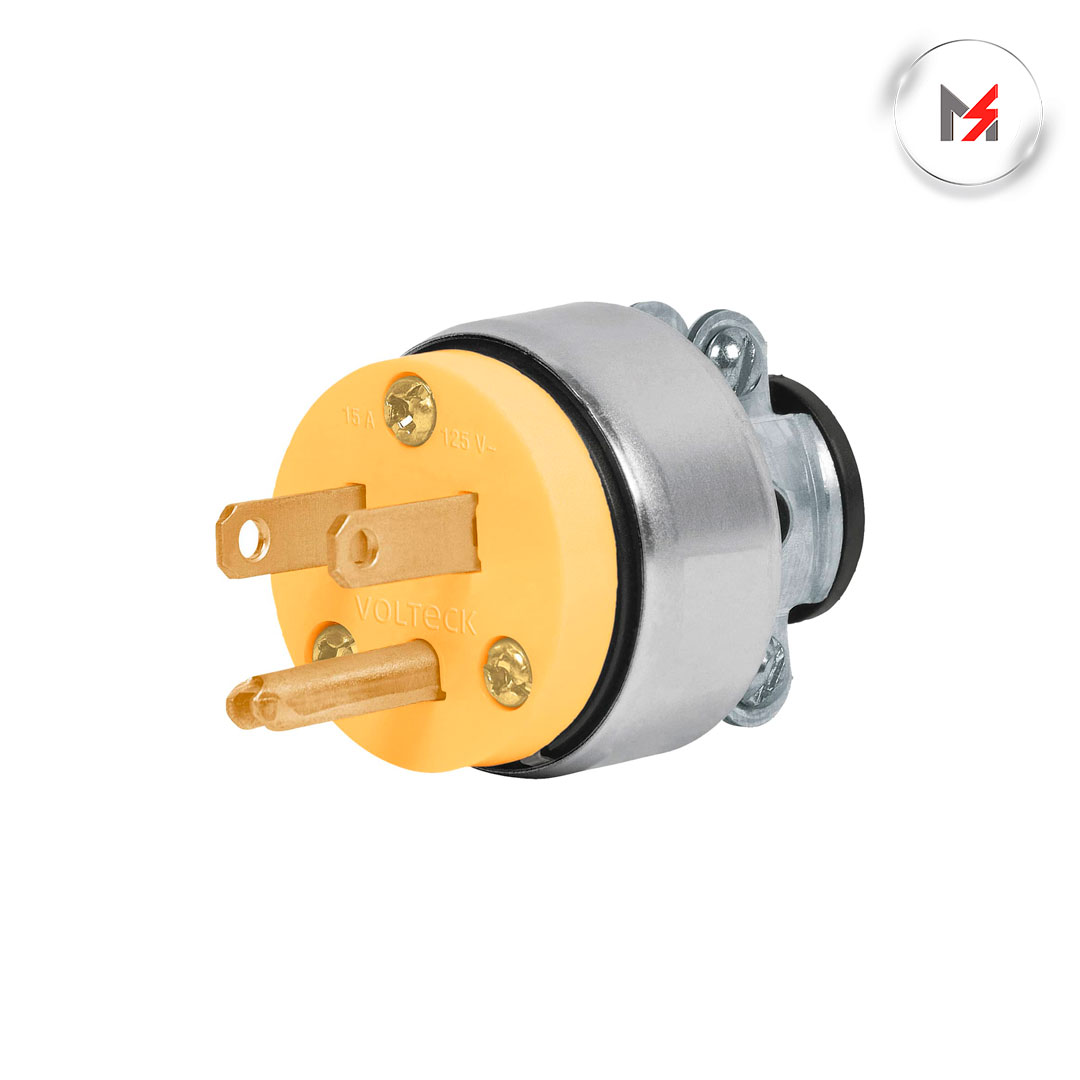 CLAVIJA BLINDADA 2 POLOS 3 HILOS VOLTECH TRUPER 46202 - Mersol Sureste México