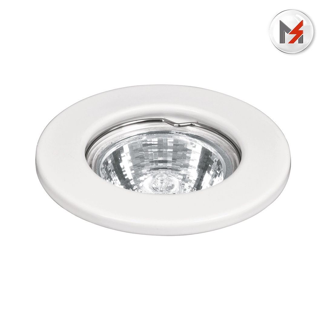LUMINARIO REDONDO BLANCO SPOT FIJO LAMPARA NO INCLUIDA TRUPER 46612 - Mersol Sureste México
