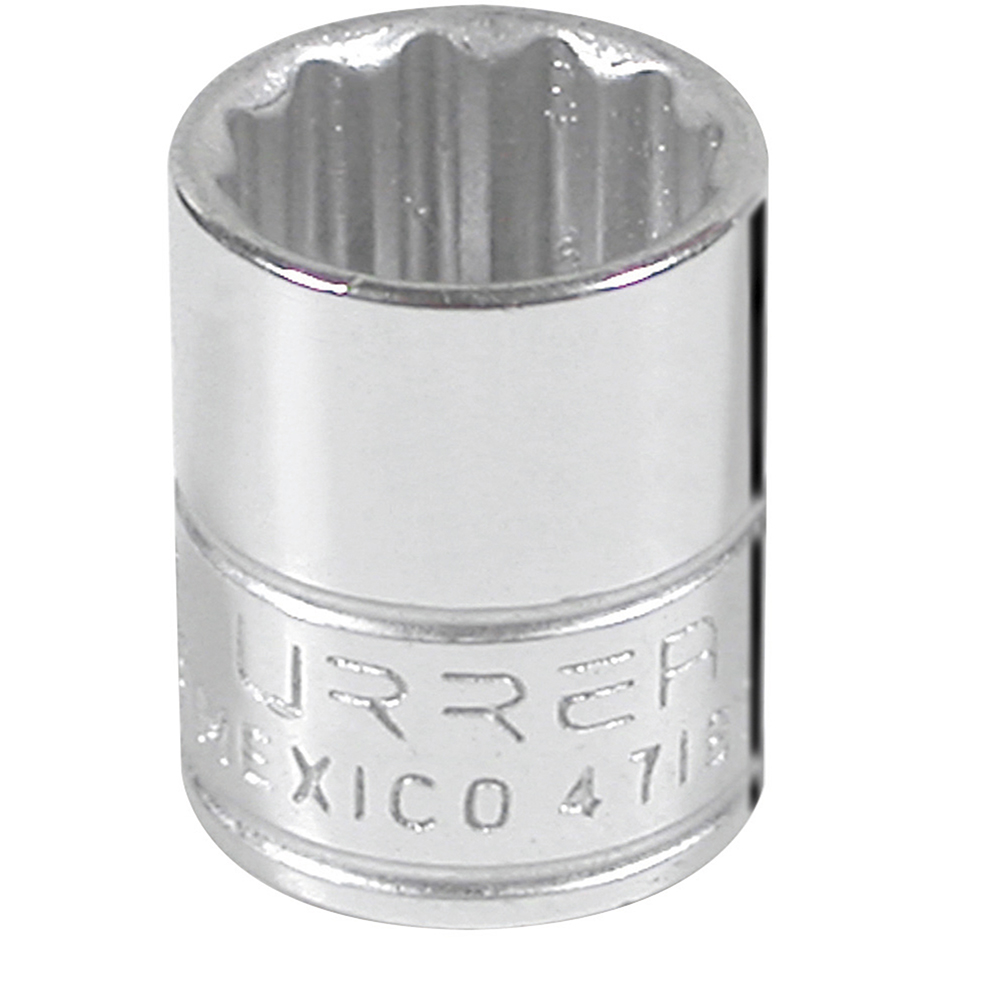 DADO 1/4in 12 PUNTAS 9/16in URREA URREA 4718T - Mersol Sureste México