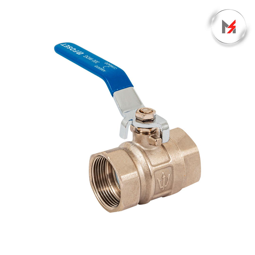 VALVULA ESFERA 1 1/4in ROSCABLE LATON NIQUELADO FOSET TRUPER 49003 - Mersol Sureste México