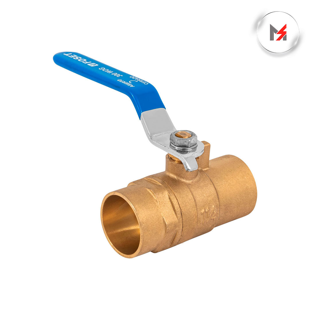 VALVULA ESFERA 1 1/4in SOLDABLE LATON FOSET TRUPER 49009 - Mersol Sureste México