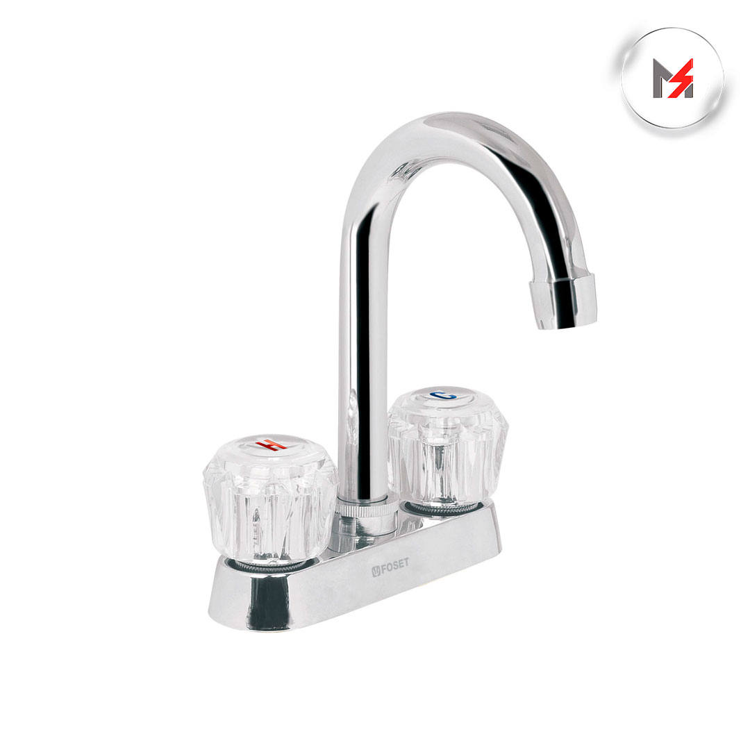 MEZCLADORA LAVABO MANERALES ACRILICO CUELLO BAR BASIC FOSET TRUPER 49277 - Mersol Sureste México
