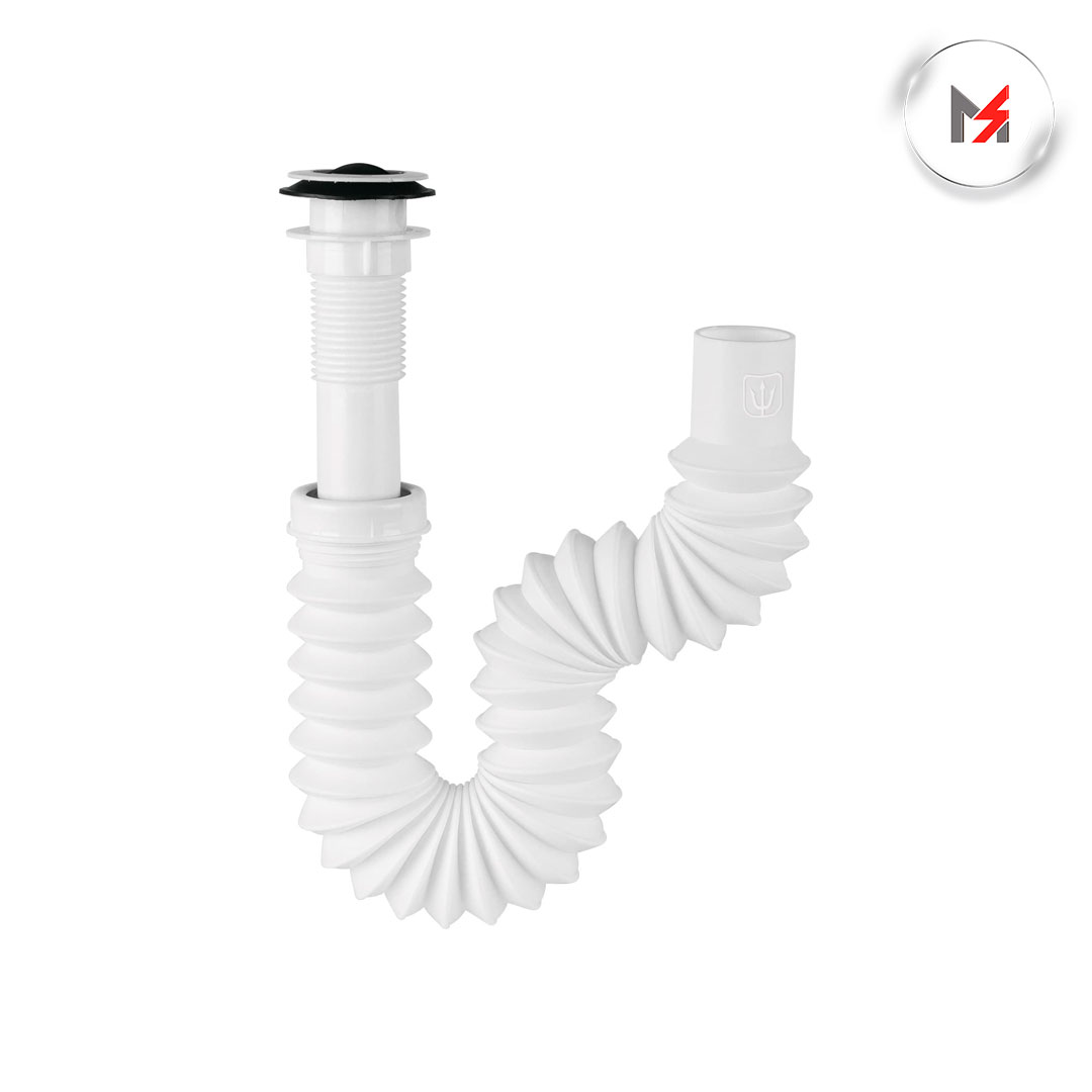 CESPOL POLIPROPILENO FLEXIBLE TIPO P PARA LAVABO 1-1/4 TRUPER 49365 - Mersol Sureste México