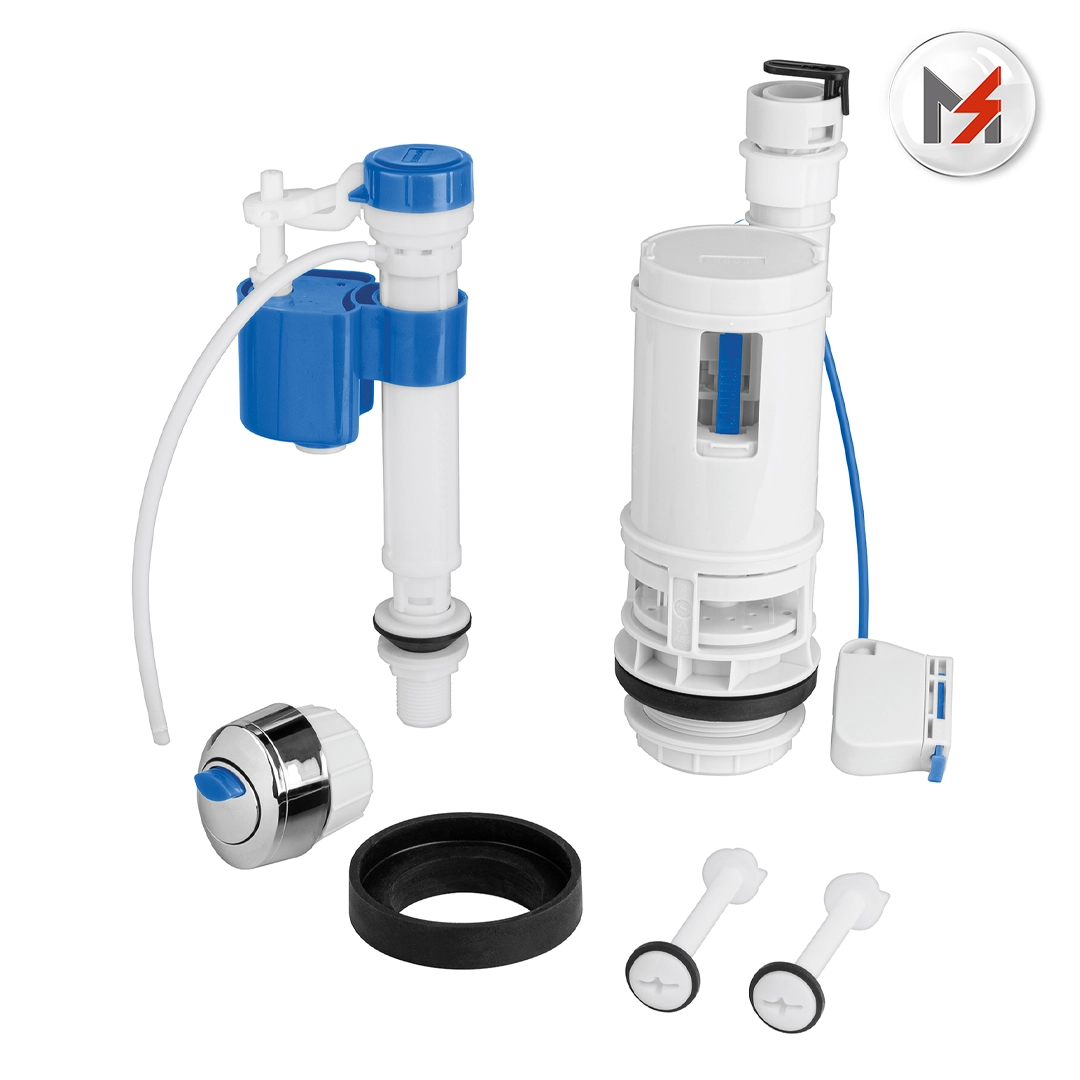 JGO DE ACCESORIOS PARA WC CON SISTEMA DUAL FOSET TRUPER 49605 - Mersol Sureste México