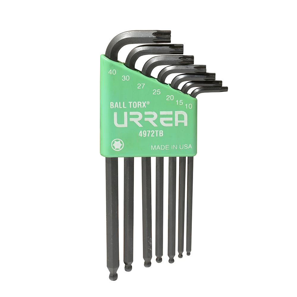 JGO. 7 LLAVES HEXA. inLin TORX PUNTA DE BOLA RACK URREA URREA 4972TB - Mersol Sureste México