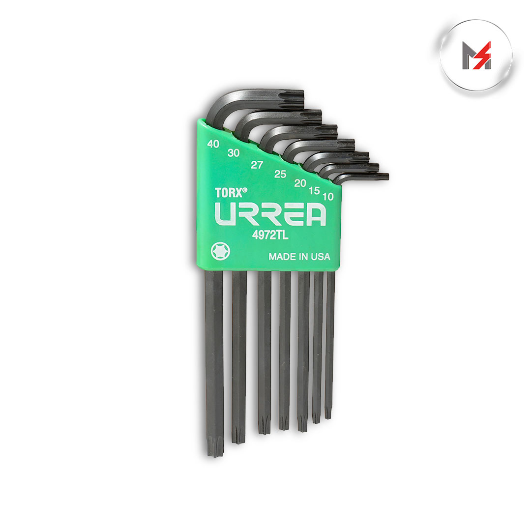 JGO. 7 LLAVES HEXA. inLin TORX LARGA RACK URREA URREA 4972TL - Mersol Sureste México