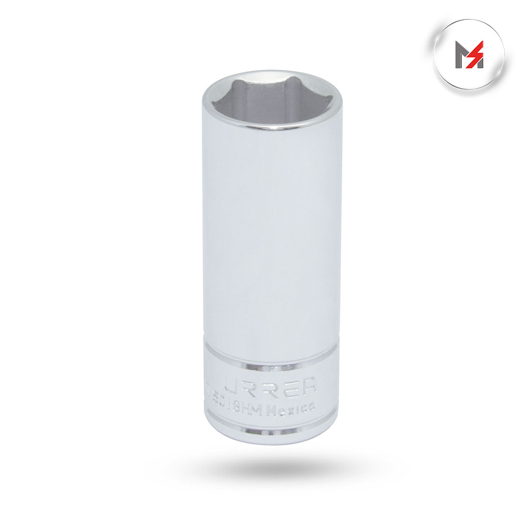 DADO 3/8in LARGO 6 PUNTAS 18 MM URREA URREA 5018HM - Mersol Sureste México