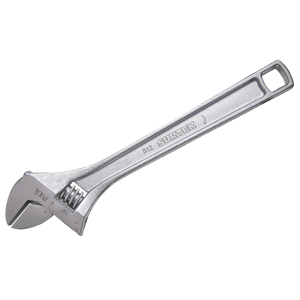 LLAVE AJUSTABLE 12in CROMADA SURTEK SURTEK 512 - Mersol Sureste México