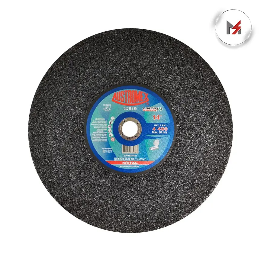 DISCO CORTE LARGA DURACION 14 x 1/8 x 1 AUST AUSTROMEX 519 - Mersol Sureste México