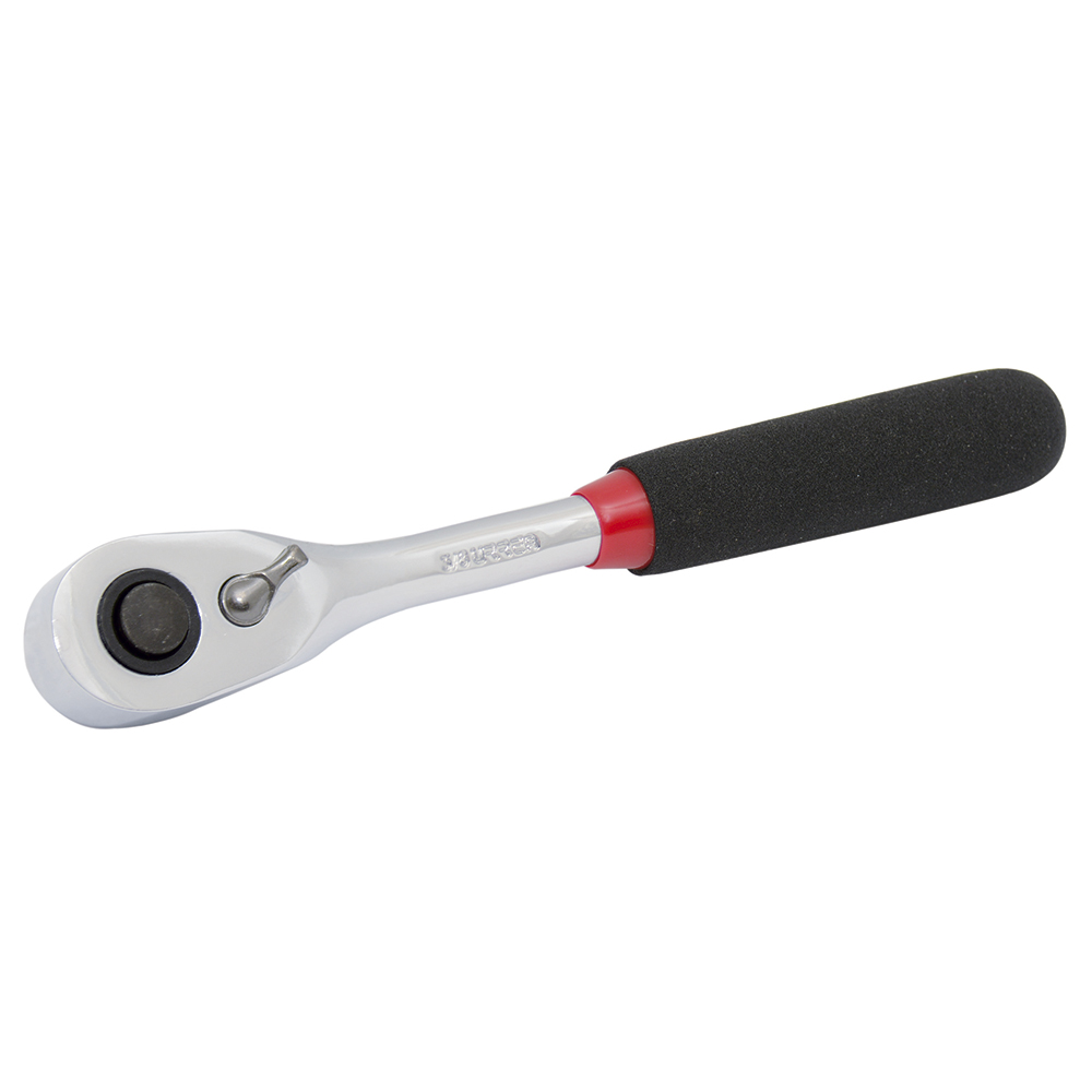 MATRACA REVERSIBLE PARA DADO CUADRO DE 3/8" RUBBER GRIP QUICK RELEASE URREA URREA 5249H - Mersol Sureste México