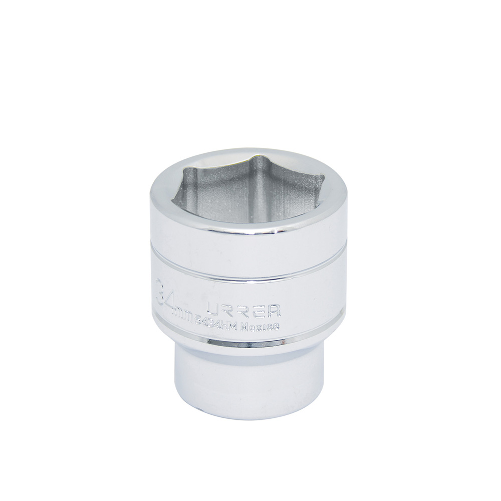 DADO METRICO CUADRO 1/2in 6 PUNTAS 34 MM URREA URREA 5434HM - Mersol Sureste México