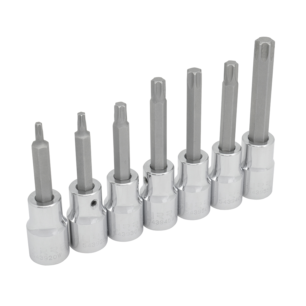 JGO. 7 DADOS PUNTA TORX 1/2in URREA URREA 5439C - Mersol Sureste México
