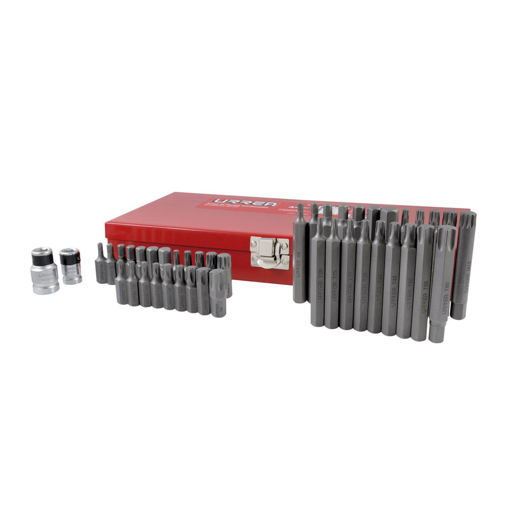 JGO COMBINADO DE PUNTAS HEX 3/8 C/ADAPTADORES 44PZS URREA URREA 60244 - Mersol Sureste México