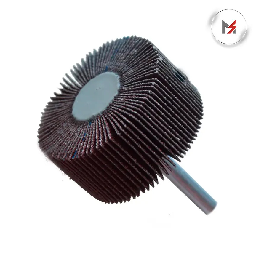 RUEDA FLAP C/VASTAGO GRANO 80 2 x 3/4 x 1/4 OXIDO DE ALUMINI AUSTROMEX 644 - Mersol Sureste México