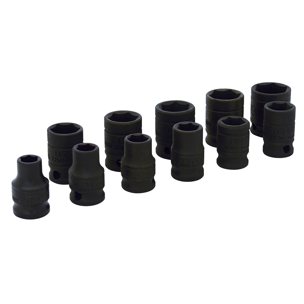 DADOS IMPACTO CUADRO 3/8 DE 6 PTS METRICOS JGO 11 PZS URREA URREA 72202 - Mersol Sureste México