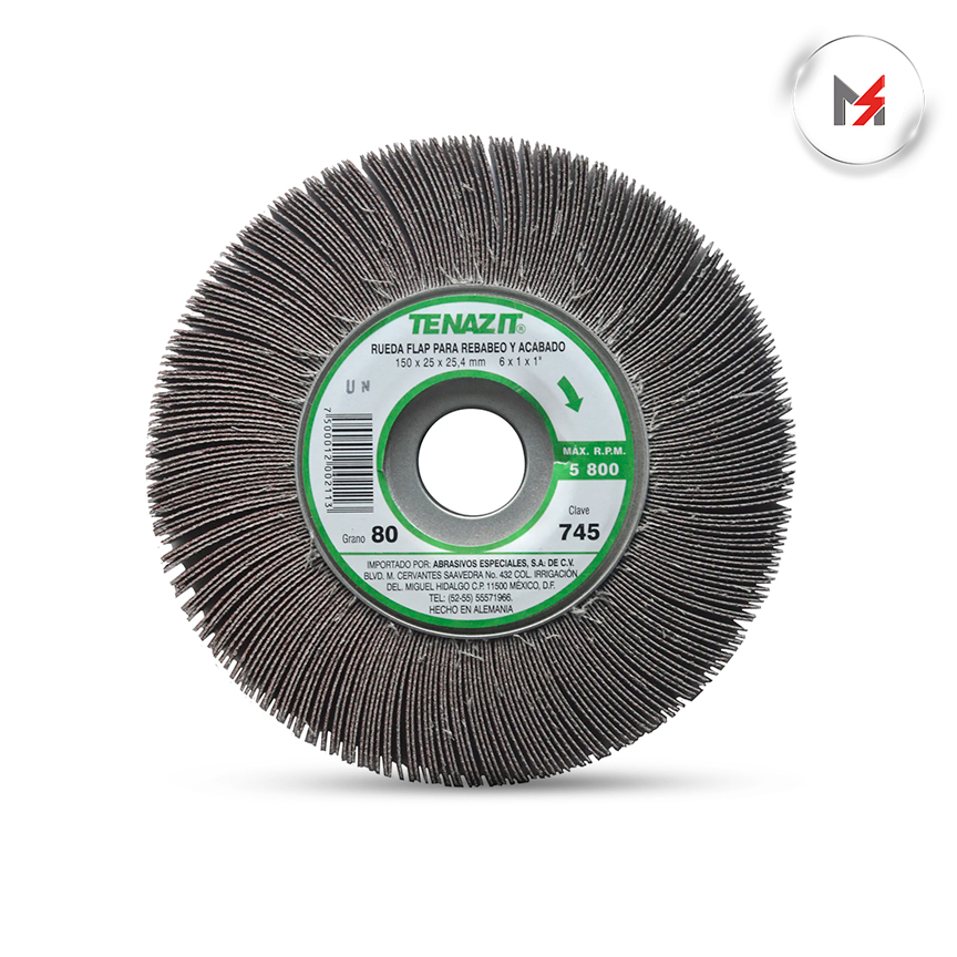 RUEDA FLAP GRANO 80 6X1X1in TENAZIT PREMIUM AUSTROMEX AUSTROMEX 745 - Mersol Sureste México