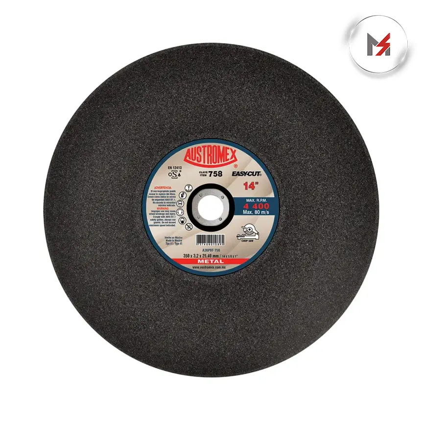 DISCO PARA CORTE METAL 14X1/8X1 AUSTROMEX AUSTROMEX 758 - Mersol Sureste México