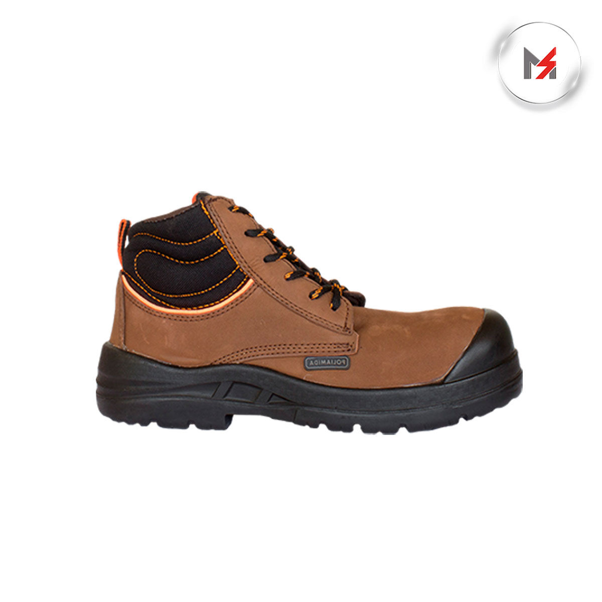 BOTA BORCEGUI NOBUCK PIEL CAFE C/CASCO POLIA. DIELECTRICA TOM HORSE 793 - Mersol Sureste México