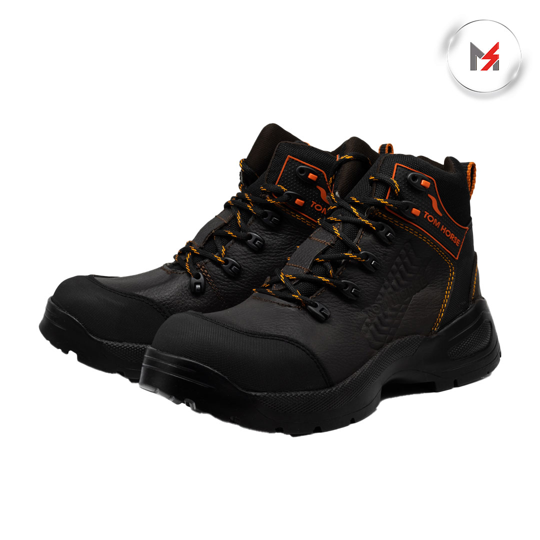 BOTA BOR. SUPERVISOR DIEL. CAFE NJA/ROJO C/PUNTERA TIP TOM HORSE 797 - Mersol Sureste México