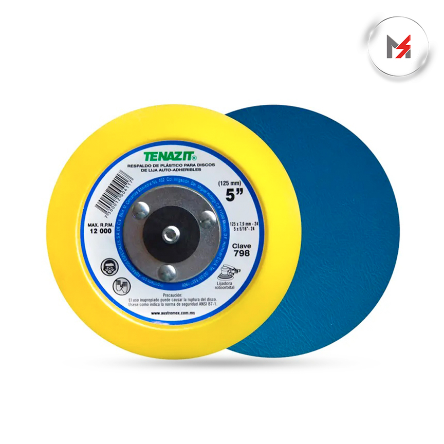 RESPALDO PARA MONTAR DISCOS LIJA 5 x 5/16-24 MOD. 798 AUSTROMEX 798 - Mersol Sureste México