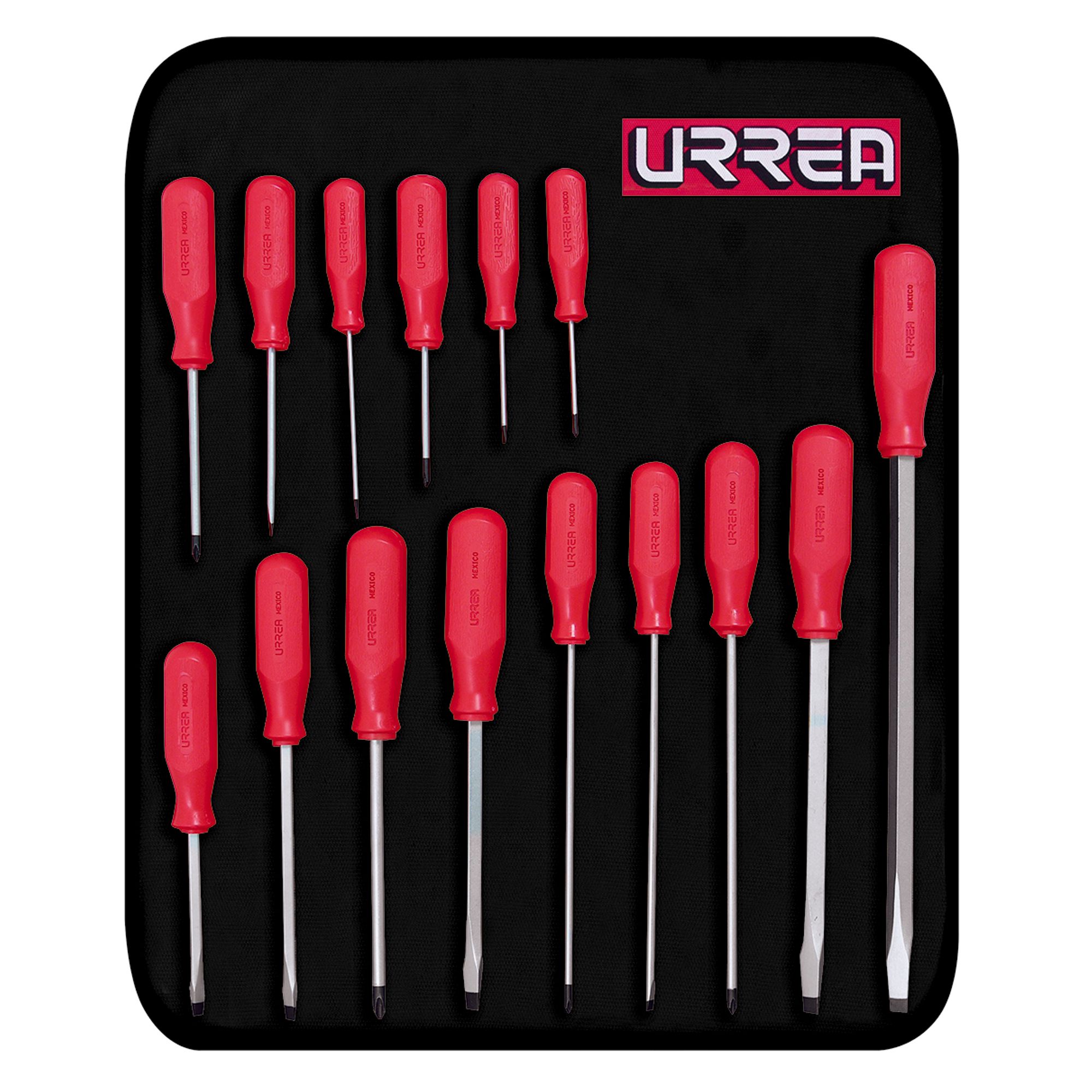 JGO. 15 DESTORNILLADORES SERIE R COMBINADO URREA URREA 9600ER - Mersol Sureste México