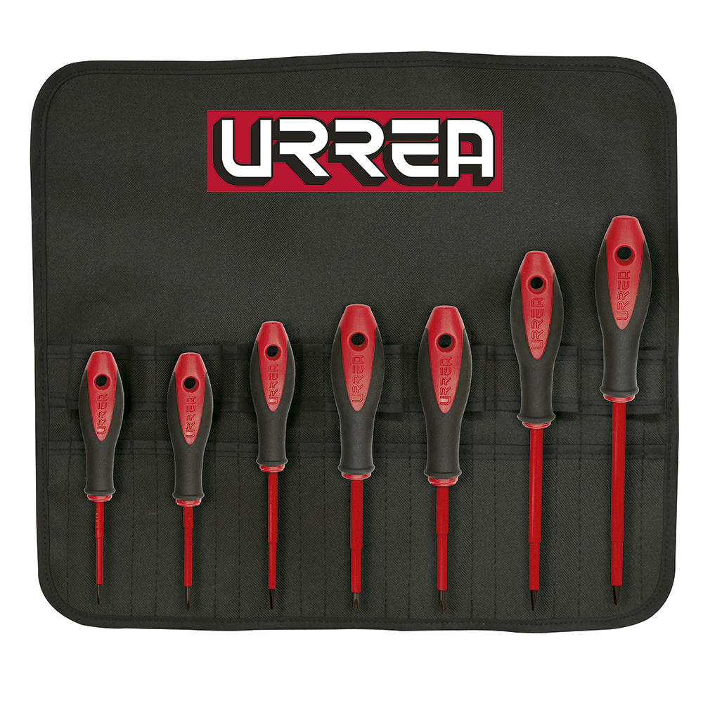 JGO. 7 DESTORNILLADORES PARA 1000V BIMATERIAL URREA URREA 9700BA - Mersol Sureste México