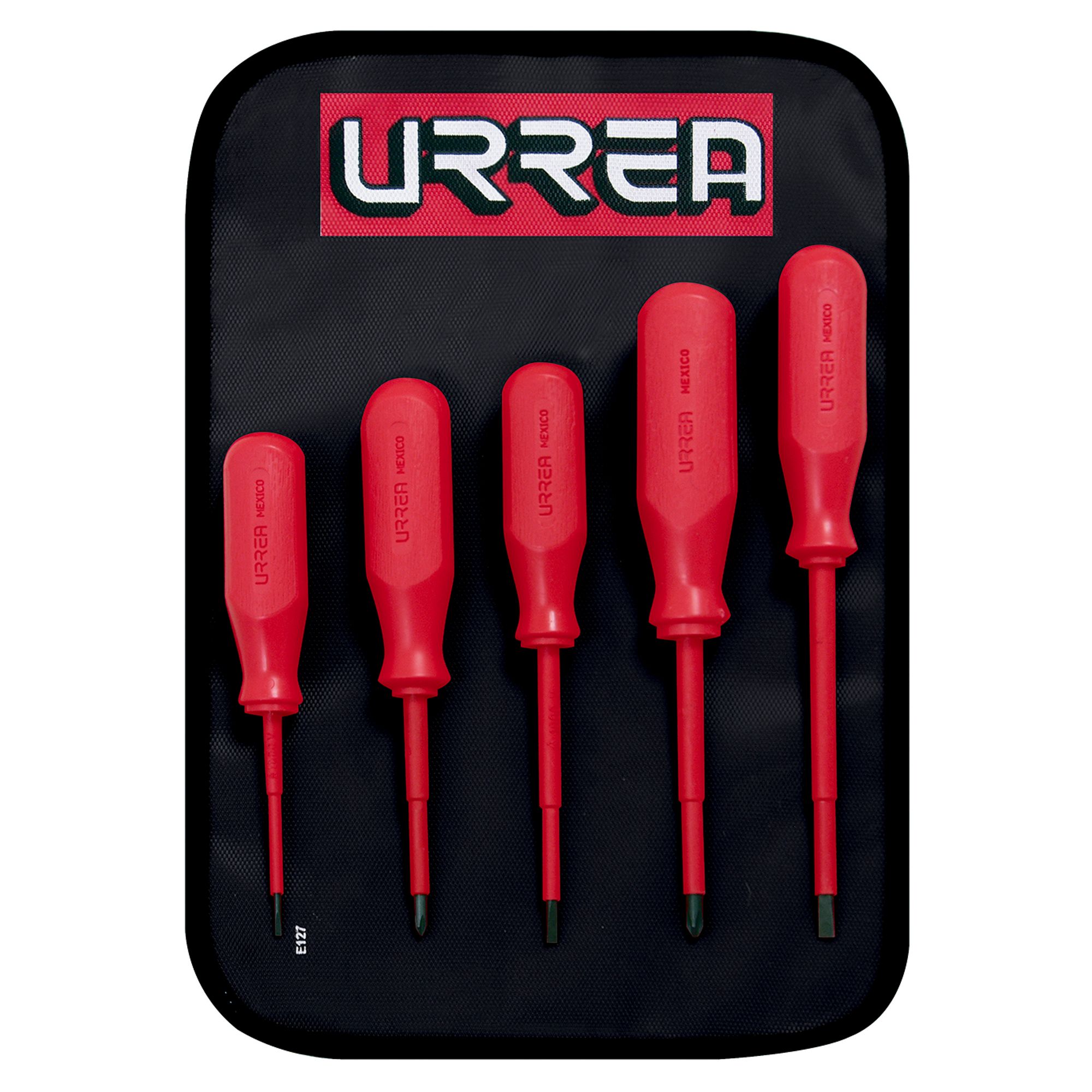 JGO. 5 DESTORNILLADORES PARA 1000V COMBINADO URREA URREA 9700C - Mersol Sureste México