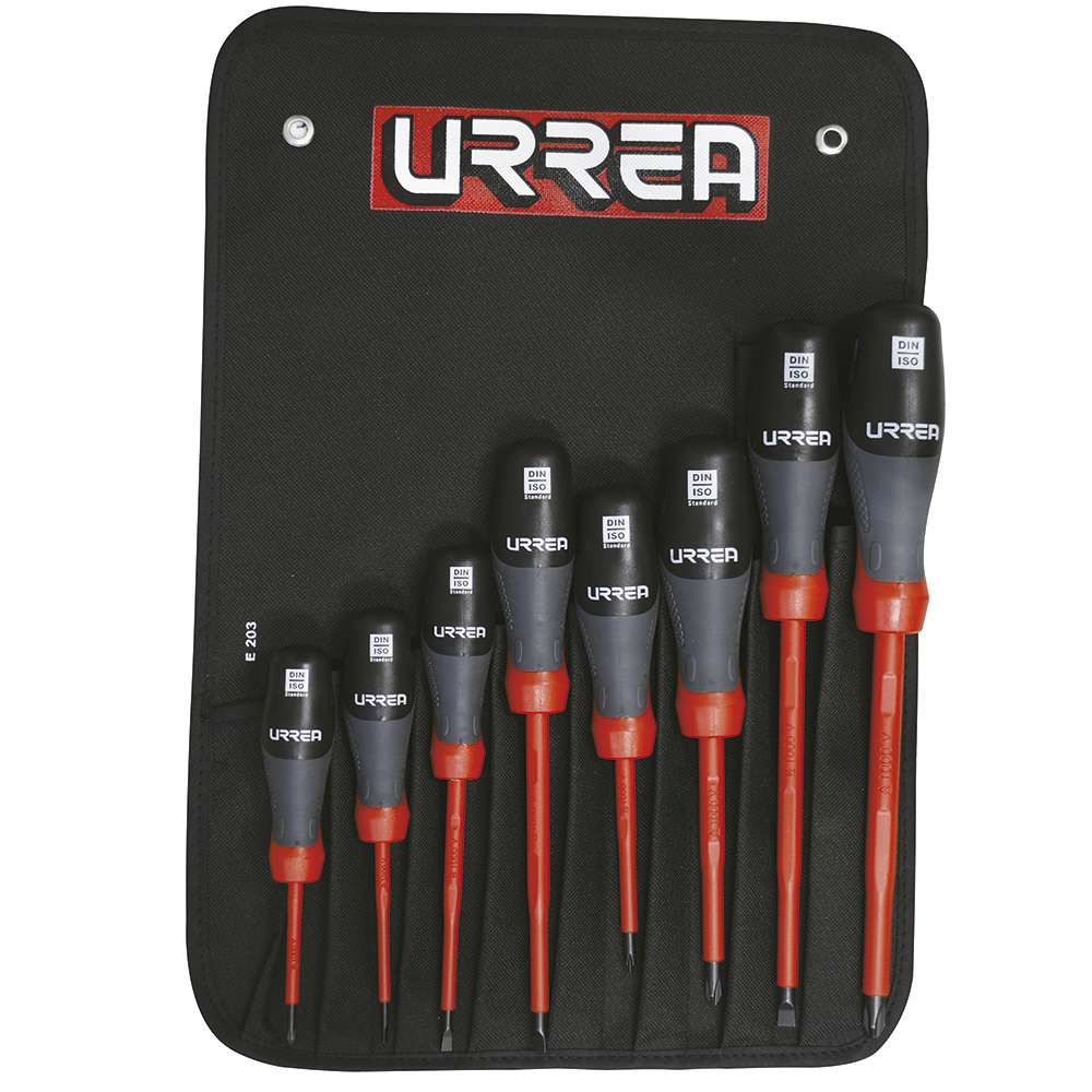 JGO. 8 DESTORNILLADORES PARA 1000V TRIMATERIALES COMBINADO URREA 9700TA - Mersol Sureste México