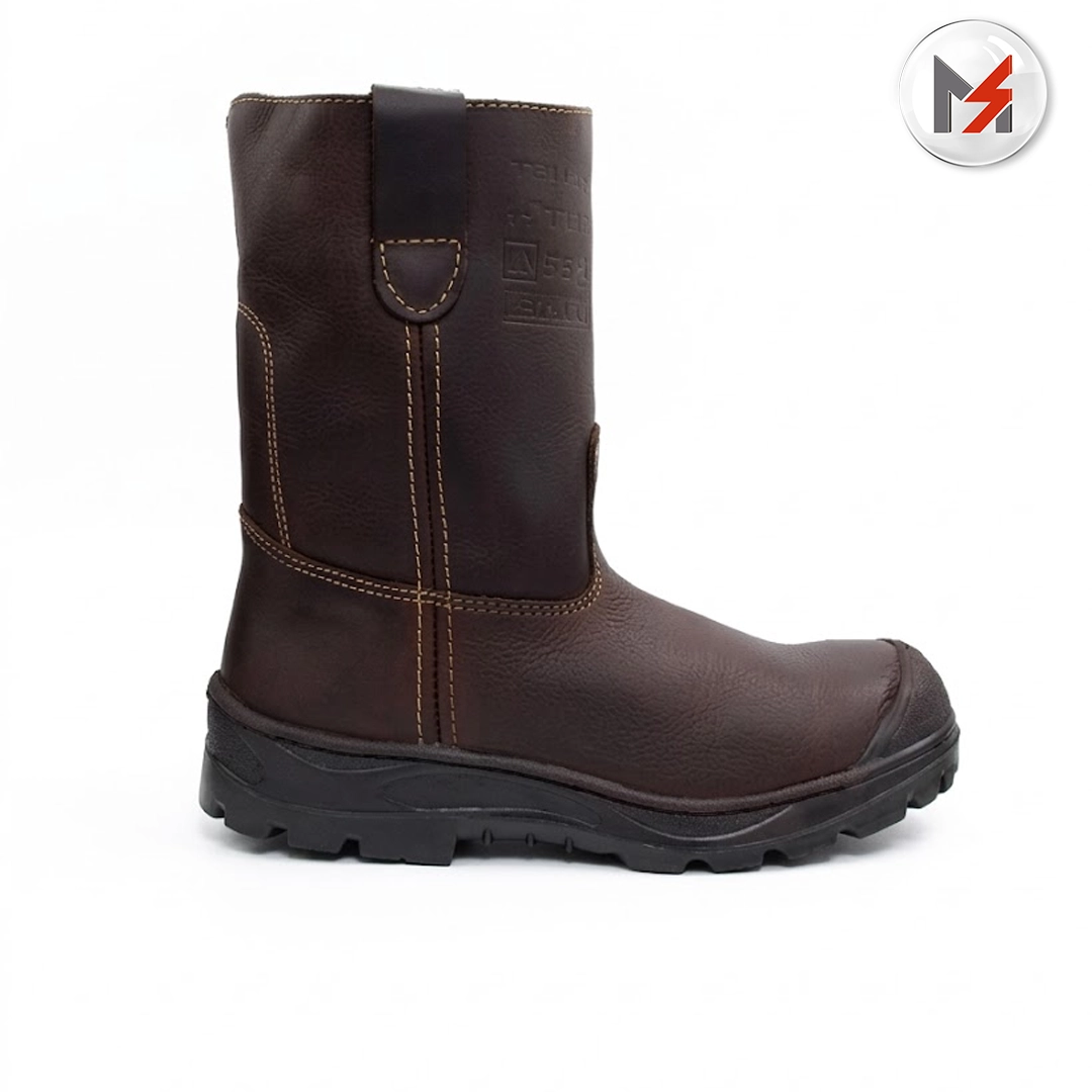 BOTA ROPER PETROLERO PIEL CAFE ANTID. C/CASCO DIELEC BRAVA BRAVA 9850 - Mersol Sureste México